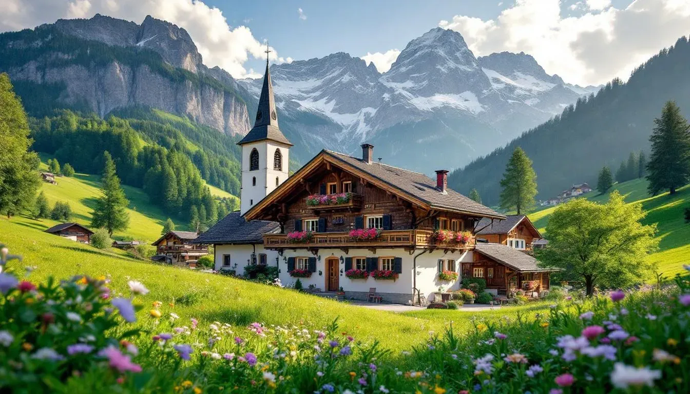 Tyrolean Alpine Village - filming location in Austria