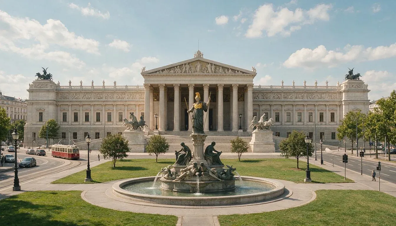 Vienna Parliament - filming location in Austria
